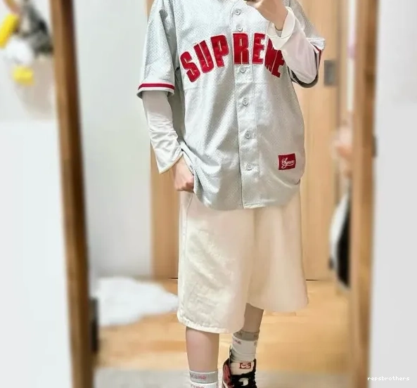 24SS short sleeved BASEBALL baseball suede MESH mesh JERSEY ULTRASUDE 0513